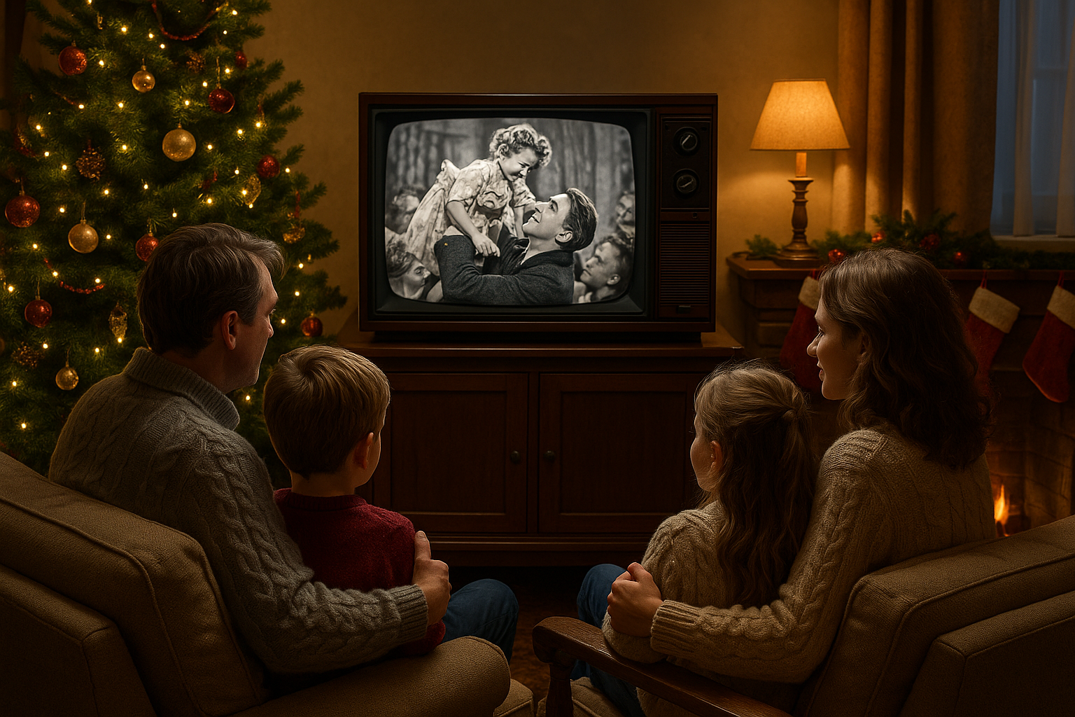 klassiske julefilmer - Illustration